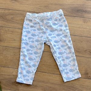 18m whale print pants